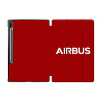 Thumbnail for Airbus & Text Designed Samsung Tablet Cases