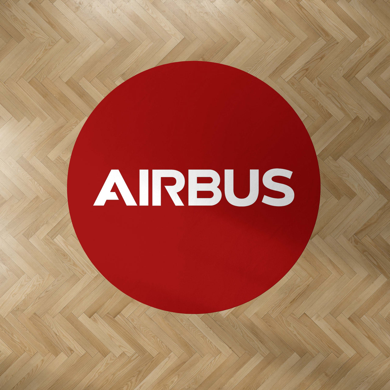 Airbus & Text Designed Carpet & Floor Mats (Round)