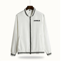 Thumbnail for Airbus & Text Designed Thin Spring Jackets