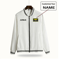 Thumbnail for Airbus & Text Designed Thin Spring Jackets