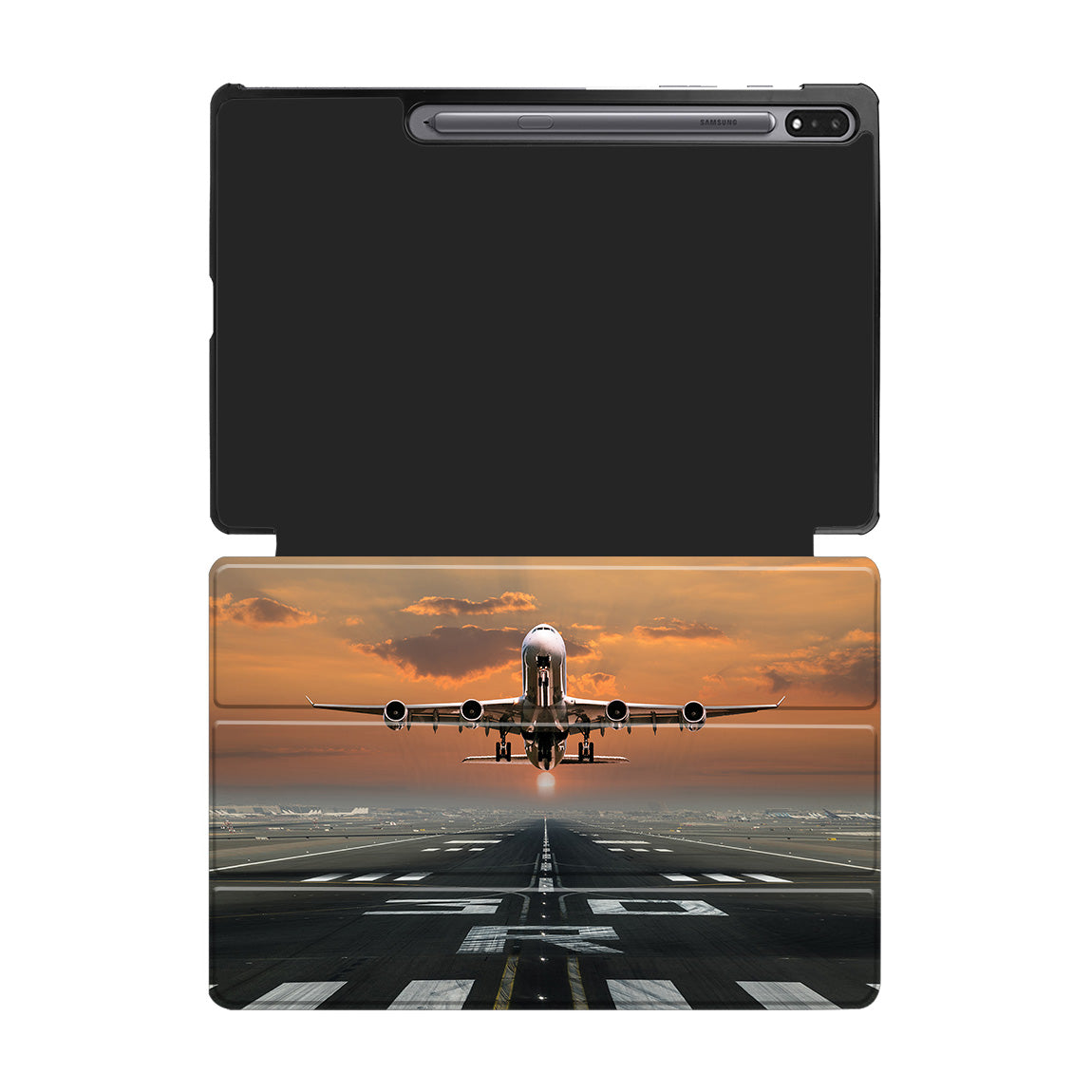 Aircraft Departing from RW30 Designed Samsung Tablet Cases