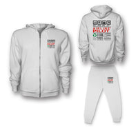 Thumbnail for Airline Pilot Label Designed Zipped Hoodies & Sweatpants Set