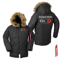 Thumbnail for Airplane Mode On Designed Parka Bomber Jackets