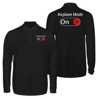 Thumbnail for Airplane Mode On Designed Long Sleeve Polo T-Shirts (Double-Side)