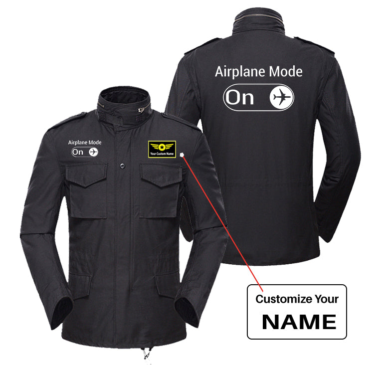 Airplane Mode On Designed Military Coats