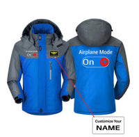 Thumbnail for Airplane Mode On Designed Thick Winter Jackets