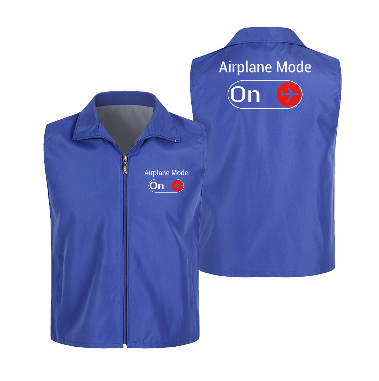 Airplane Mode On Designed Thin Style Vests