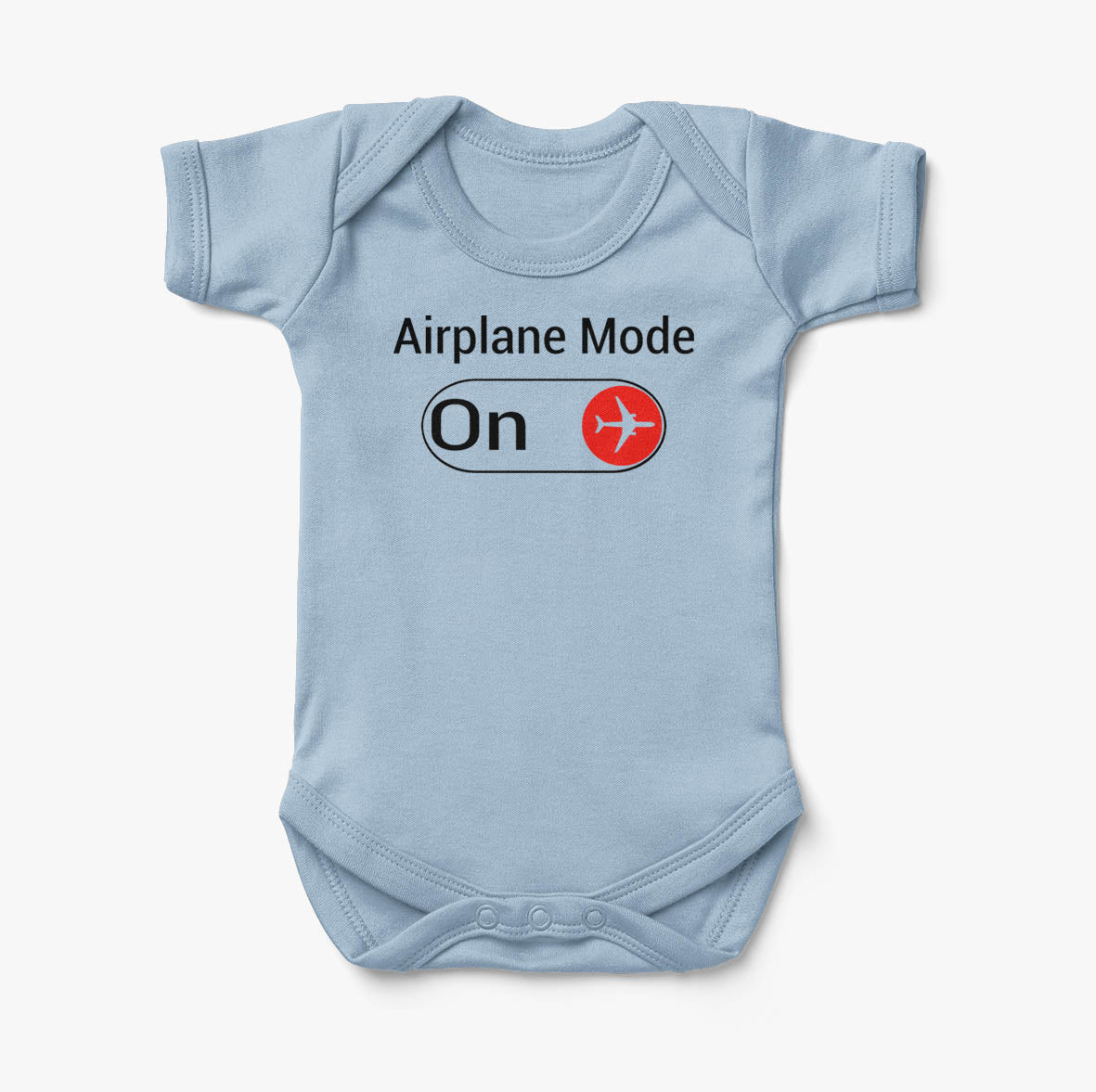 Airplane Mode On Designed Baby Bodysuits