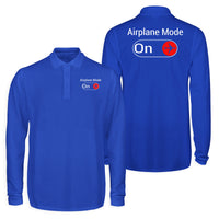 Thumbnail for Airplane Mode On Designed Long Sleeve Polo T-Shirts (Double-Side)