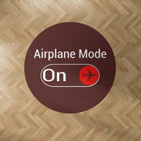 Thumbnail for Airplane Mode On Designed Carpet & Floor Mats (Round)