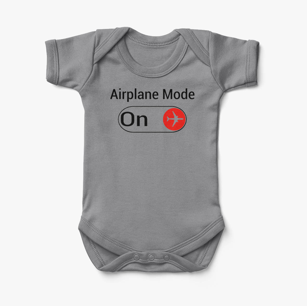 Airplane Mode On Designed Baby Bodysuits