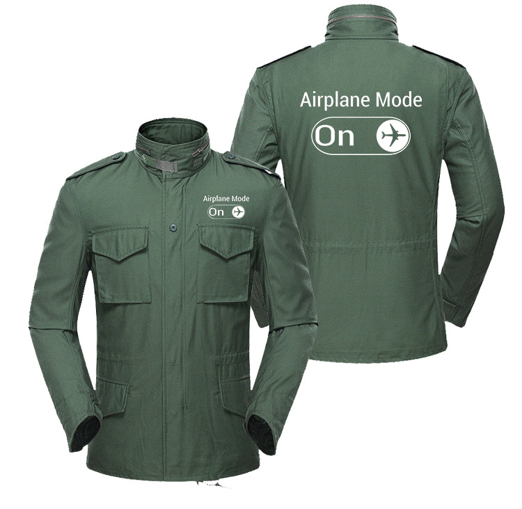 Airplane Mode On Designed Military Coats