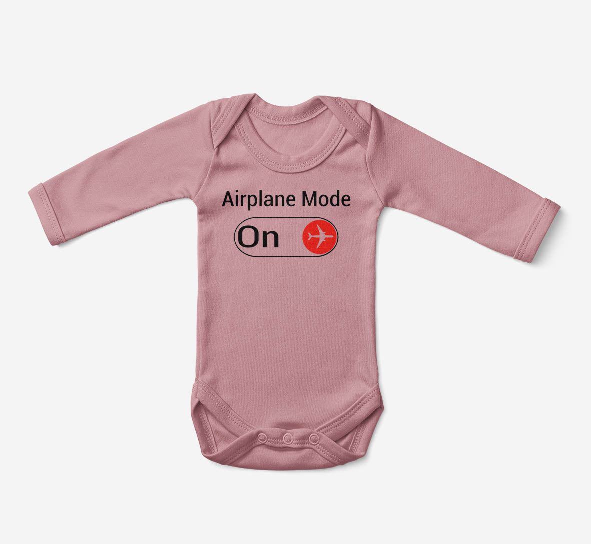 Airplane Mode On Designed Baby Bodysuits