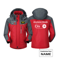 Thumbnail for Airplane Mode On Designed Thick Winter Jackets