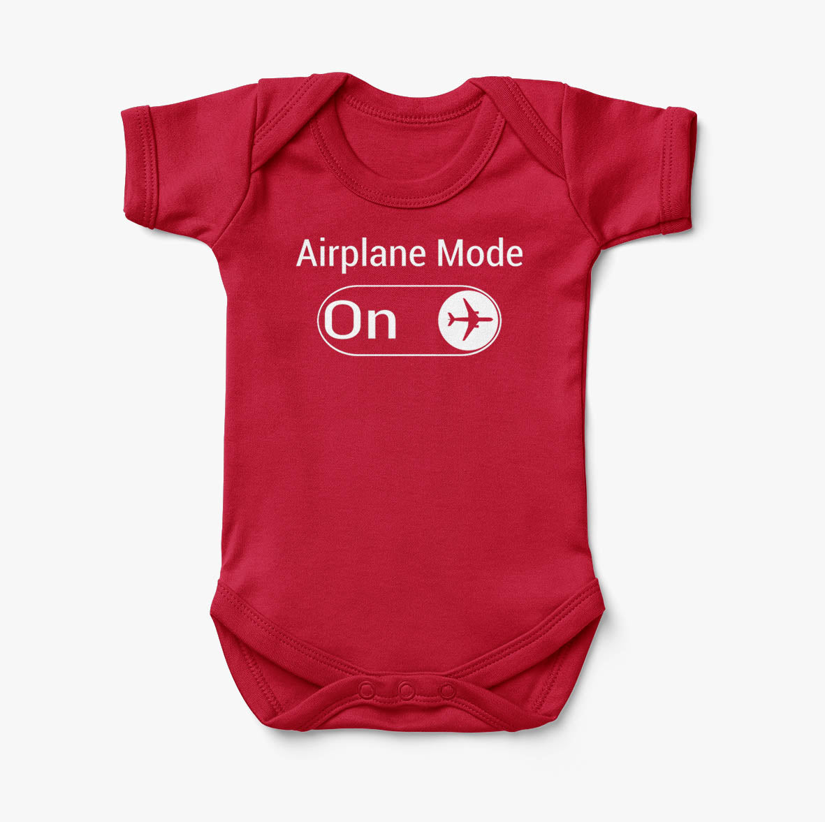 Airplane Mode On Designed Baby Bodysuits