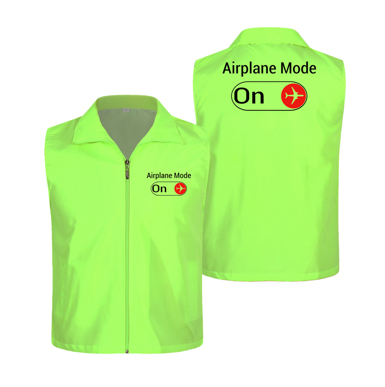 Airplane Mode On Designed Thin Style Vests