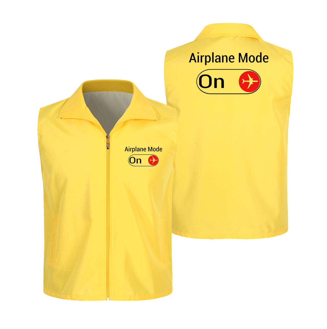 Airplane Mode On Designed Thin Style Vests