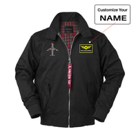 Thumbnail for Airplane Shape Aviation Alphabet Designed Vintage Style Jackets