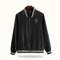 Thumbnail for Airplane Shape Aviation Alphabet Designed Thin Spring Jackets