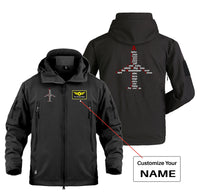 Thumbnail for Airplane Shape Aviation Alphabet Designed Military Jackets (Customizable)