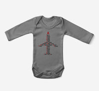 Thumbnail for Airplane Shape Aviation Alphabet Designed Baby Bodysuits