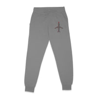 Thumbnail for Airplane Shape Aviation Alphabet Designed Sweatpants