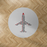 Thumbnail for Airplane Shape Aviation Alphabet Designed Carpet & Floor Mats (Round)