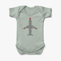 Thumbnail for Airplane Shape Aviation Alphabet Designed Baby Bodysuits