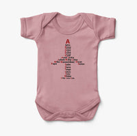 Thumbnail for Airplane Shape Aviation Alphabet Designed Baby Bodysuits