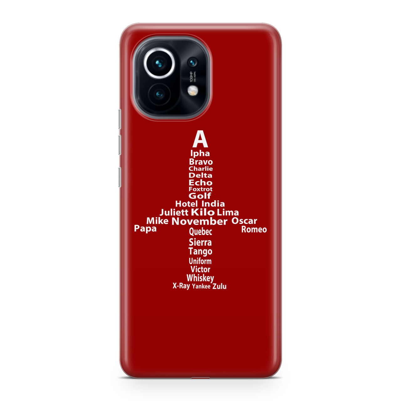 Airplane Shape Aviation Alphabet Designed Xiaomi Cases