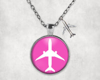 Thumbnail for Airplane & Circle Designed Necklaces