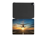 Thumbnail for Airplane over Runway Towards the Sunrise Designed iPad Cases