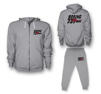 Thumbnail for Amazing 737 Max Designed Zipped Hoodies & Sweatpants Set