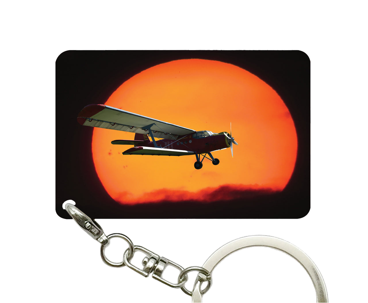 Amazing Antonov-2 With Sunset Designed Key Chains