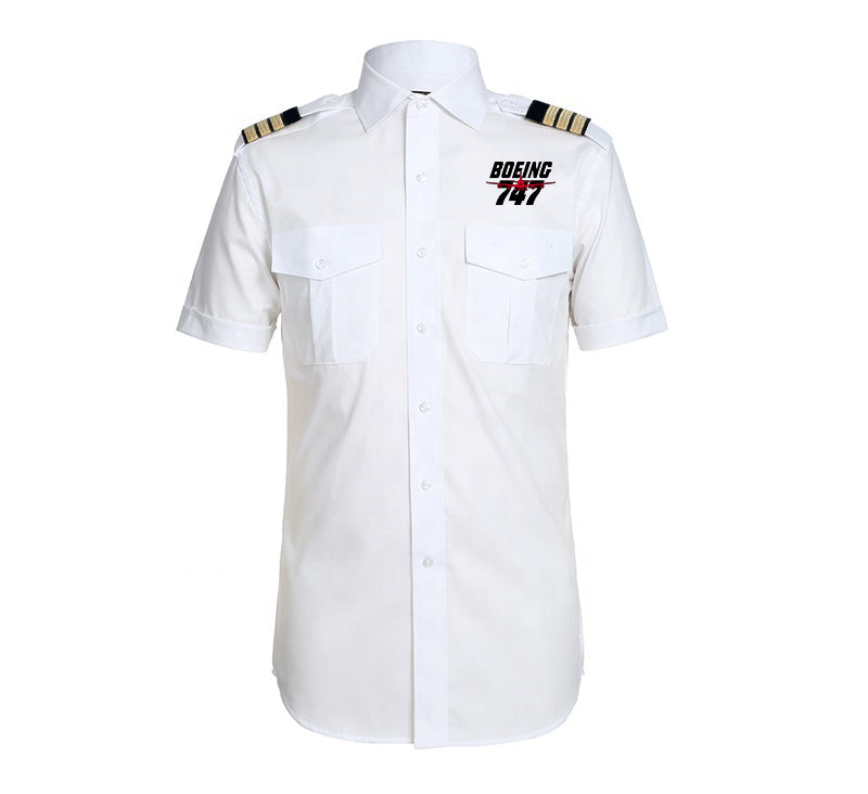 Amazing Boeing 747 Designed Pilot Shirts