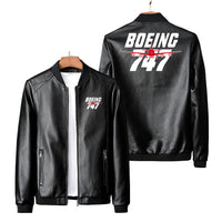 Thumbnail for Amazing Boeing 747 Designed PU Leather Jackets