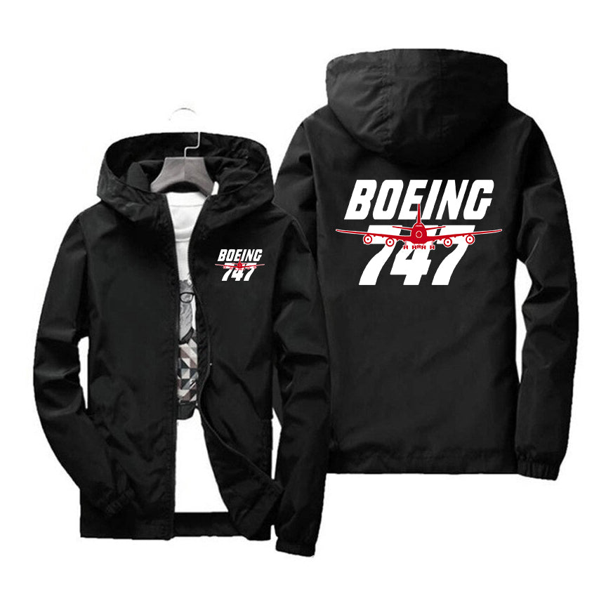 Amazing Boeing 747 Designed Windbreaker Jackets