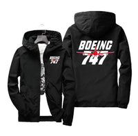 Thumbnail for Amazing Boeing 747 Designed Windbreaker Jackets