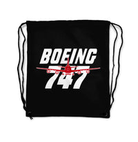 Thumbnail for Amazing Boeing 747 Designed Drawstring Bags