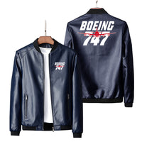 Thumbnail for Amazing Boeing 747 Designed PU Leather Jackets