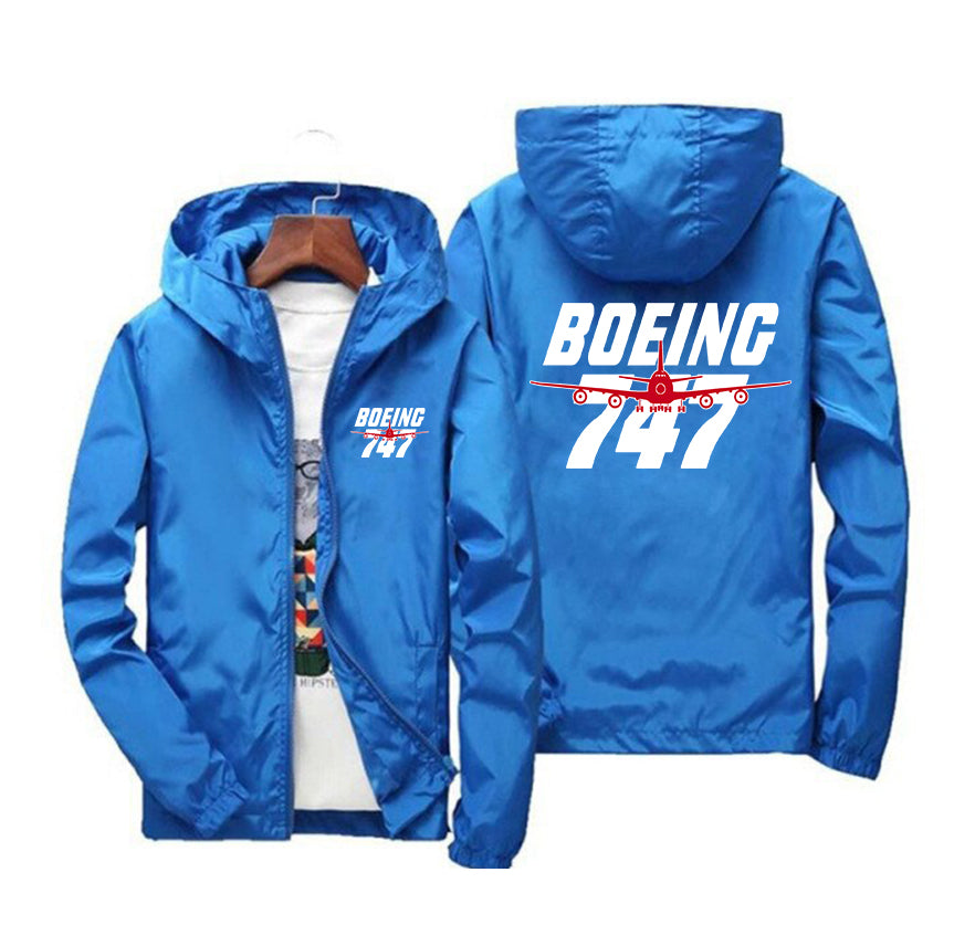 Amazing Boeing 747 Designed Windbreaker Jackets