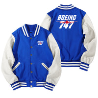 Thumbnail for Amazing Boeing 747 Designed Baseball Style Jackets