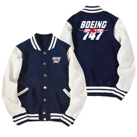 Thumbnail for Amazing Boeing 747 Designed Baseball Style Jackets