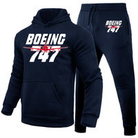 Thumbnail for Amazing Boeing 747 Designed Hoodies & Sweatpants Set