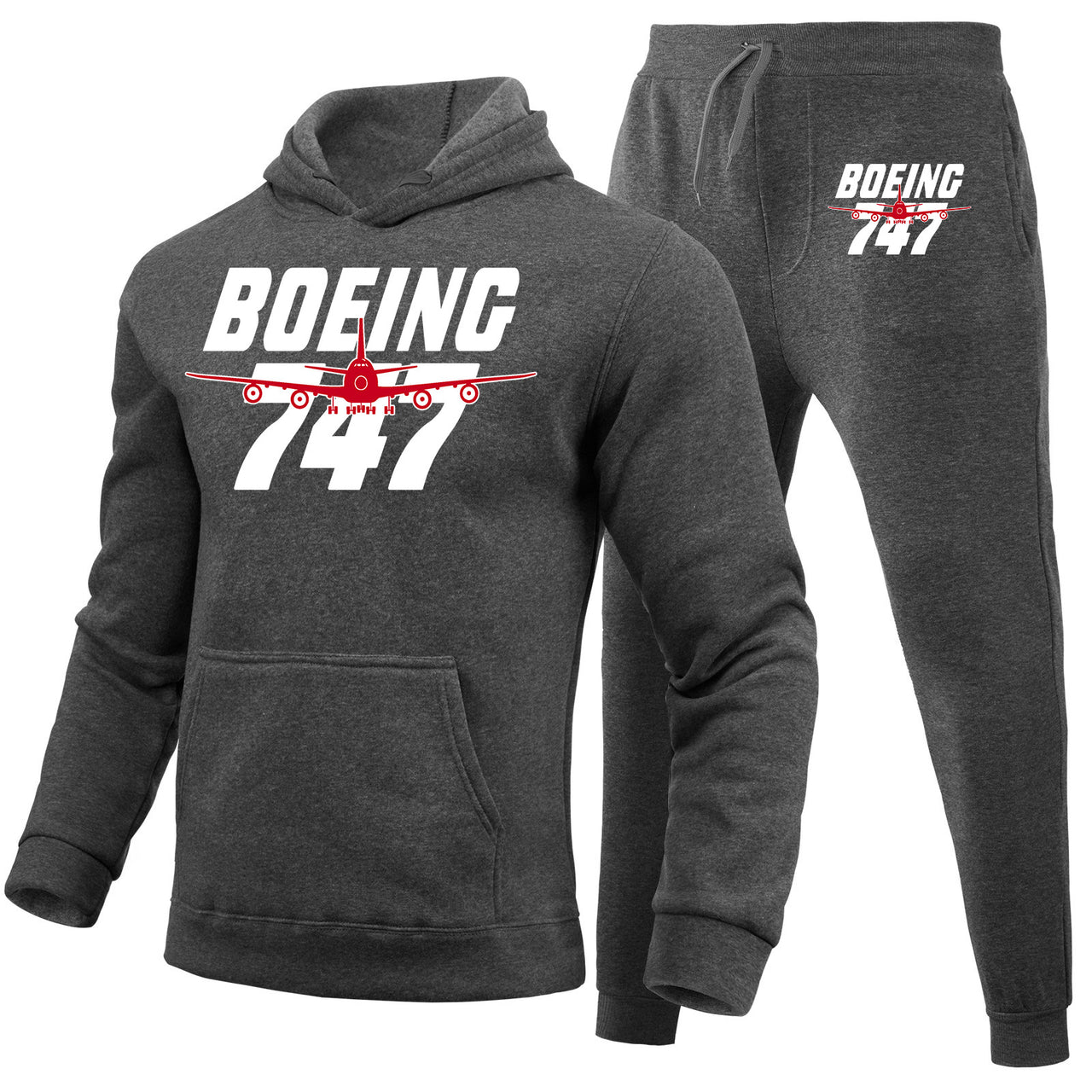 Amazing Boeing 747 Designed Hoodies & Sweatpants Set