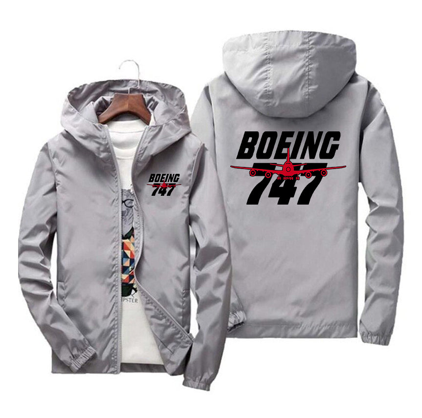 Amazing Boeing 747 Designed Windbreaker Jackets