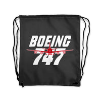 Thumbnail for Amazing Boeing 747 Designed Drawstring Bags