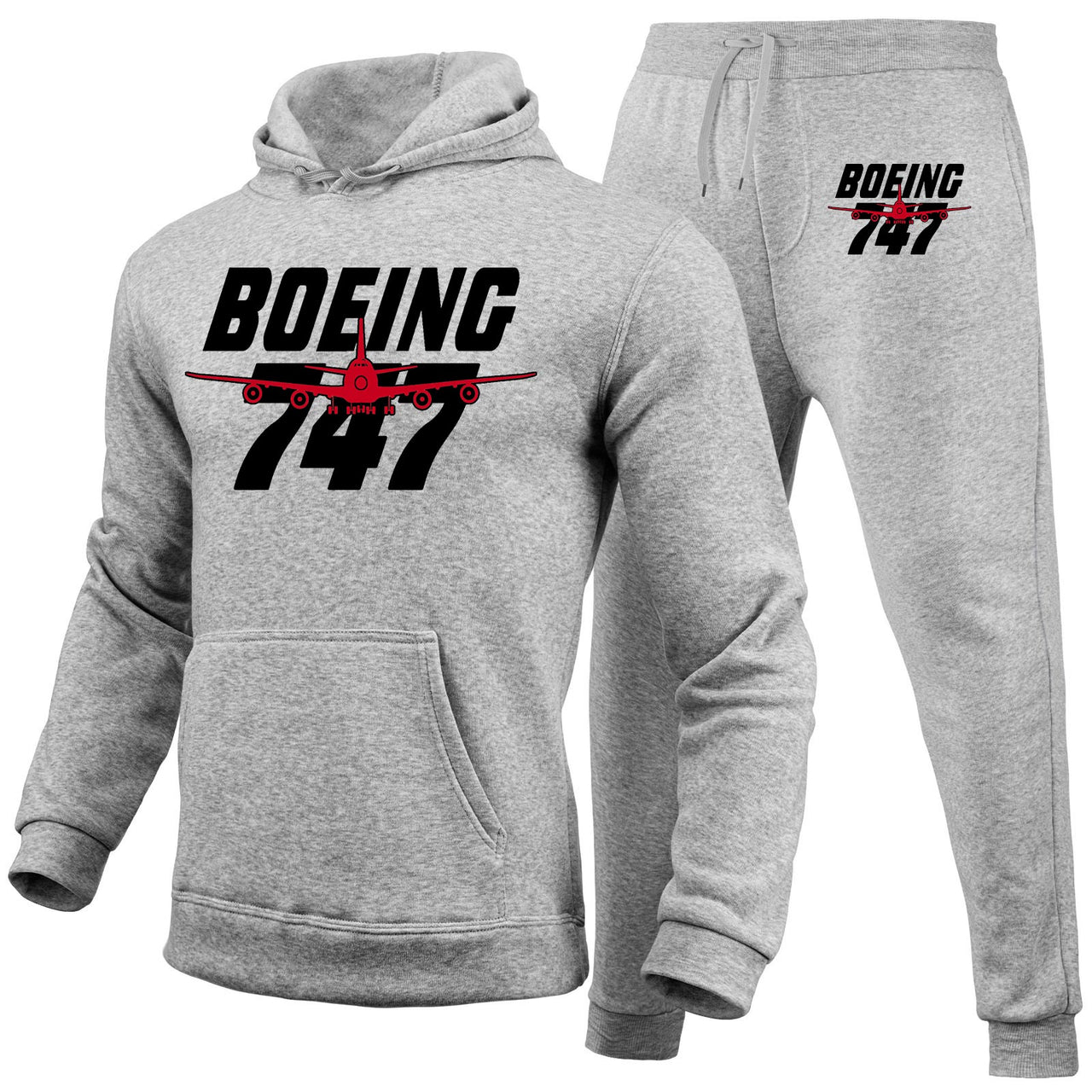 Amazing Boeing 747 Designed Hoodies & Sweatpants Set