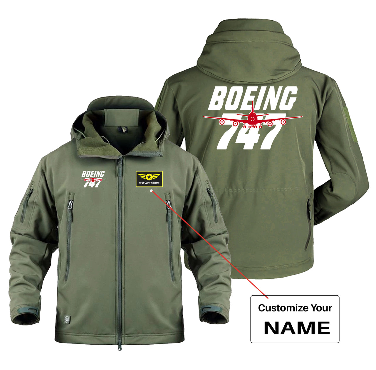 Amazing Boeing 747 Designed Military Jackets (Customizable)