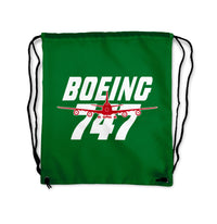 Thumbnail for Amazing Boeing 747 Designed Drawstring Bags